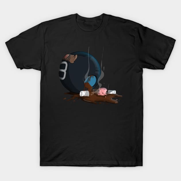 Cult Awesome magic 8 ball T-Shirt by Fgradecomics